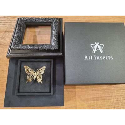ふるさと納税 アゲハ蝶ネックレス　ピンクゴールドカラー　All insects　【セレブ御用達】【世界30個限定】 山梨県甲斐市の画像