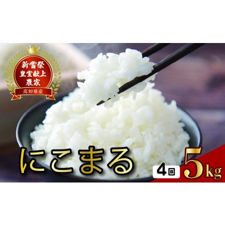 ふるさと納税 [令和8年産] 米 定期便 5kg×4回 にこまる 米 AS014 高知県安芸市
