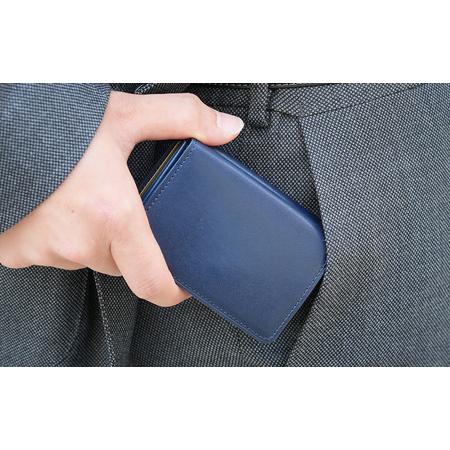 ふるさと納税 豊岡財布 anti-mode style Ai コンパクト ウォレット AW501 勝色 / 財布 三つ折り 藍色 牛革 本藍染 天然染料 ユニセックス メンズ.. 兵庫県豊岡市の画像