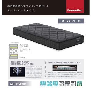 ふるさと納税 スーパーハードマットレス MH-155PWM シングル 〈防ダニ