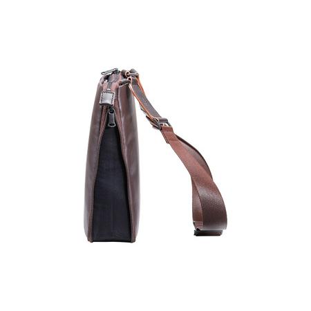 ふるさと納税 豊岡鞄 L.E.D BITES HORSE ショルダーバッグ B301T ブラウン / エルイーディーバイツ メンズ 紳士 馬革 ブランド 薄マチ スマート.. 兵庫県豊岡市の画像