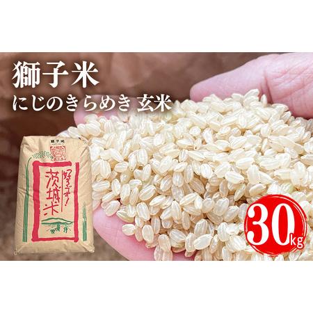 ふるさと納税 先行予約【令和8年産】獅子米 にじのきらめき（玄米