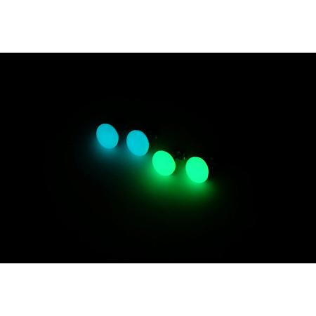 ふるさと納税 『輝石の光』ルナウェア ピアス (グリーン) 蓄光 蓄光アクセサリー 光るアクセサリー 夜光 福島県川内村