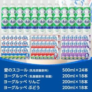 ふるさと納税 「ご当地ドリンク」愛のスコール・ヨーグルッペ3種セット〔AD-2303〕_(都城市) 乳性炭酸飲料 愛のスコール 500ml 乳酸菌飲料 ヨー.. 宮崎県都城市_2