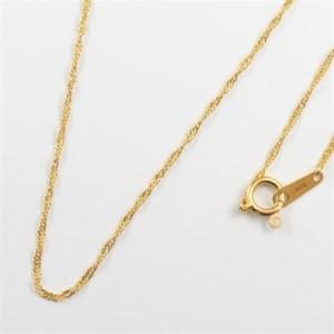 ふるさと納税 【山梨県】【ジュエリー】K24 pure gold/ピュアゴールド スクリュー ネックレス　1本【配送不可地域：離島・沖縄県】【1499450】 山梨県の画像
