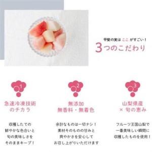 ふるさと納税 冷凍フルーツ【甲斐の実 桃】無添加スイーツ 山梨県産 完熟もも ヘルシー フローズン 100g×8袋【配送不可地域：離島】【1608238】 山梨県の画像