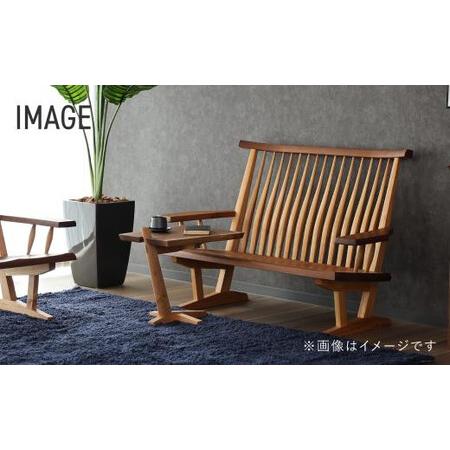 ふるさと納税 【高島屋選定品】モーリー 3P 木のソファ 3人掛け | ソファ いす 飛騨の家具 家具 ベンチ 木製 リビング ベンチチェア ベンチソフ.. 岐阜県高山市の画像