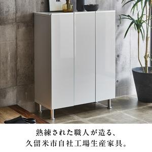 ふるさと納税 シューズボックス 【リアル 75 LO】 ライトナチュラル _ 大川家具 靴箱 靴 収納 可動棚 お洒落 国内製造 お取り寄せ 福岡県 久留.. 福岡県久留米市_1