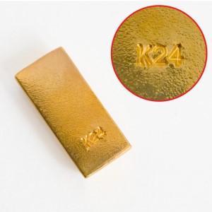 ふるさと納税 【置物】純金製(K24) 富士山延べ棒1グラム ALPBK180