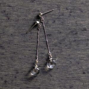 ふるさと納税 [木曽発]アップサイクルガラス アクセサリー cube-crystal[1721289] 長野県木曽町