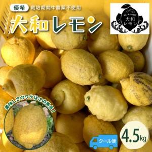 ふるさと納税 [2026年6月〜発送]栽培期間中農薬不使用 大和レモン 4.5kg[クール便]ku044-026-25 広島県呉市
