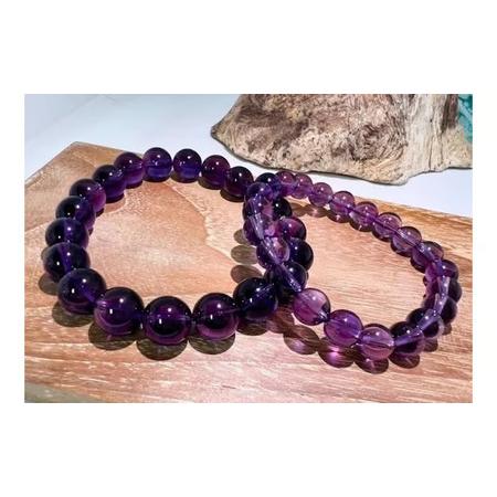 ふるさと納税 アメジスト 8mm・10mm ペアブレスレット 山梨県 甲斐市 BV-50 山梨県甲斐市