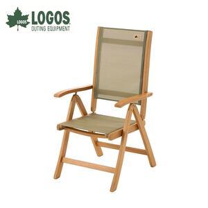 ふるさと納税 LOGOS Smart Garden ウッドリクライニングチェア キャンプのイスでも73303000[1719537] 京都府城陽市