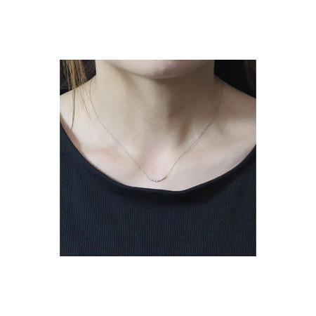 ふるさと納税 プラチナ 0.10ct ラインダイヤモンドネックレス 山梨県 甲斐市 BQ-185 山梨県甲斐市の画像
