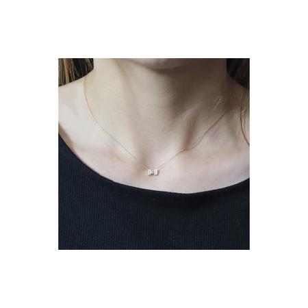 ふるさと納税 K18 0.15ct H字ネックレス 山梨県 甲斐市 BQ-192 山梨県 