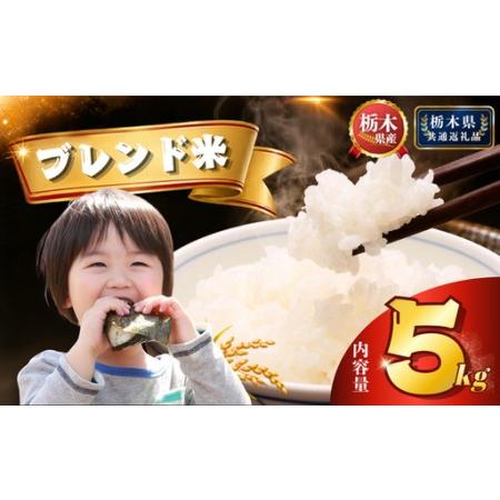 ふるさと納税 栃木県産 ブレンド米(5kg)[栃木県共通返礼品]AB | 栃木県 下野市 栃木県下野市