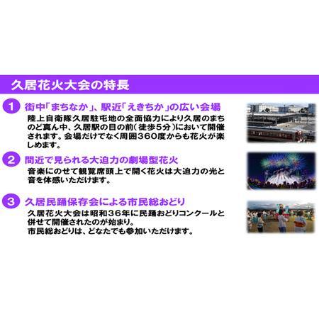 ふるさと納税 津市合併20周年 第65回久居花火大会2026 個人協賛者招待券 (サポーターゾーン4名) 開催日時：2026年8月1日 花火 花火大会 協賛 チケ.. 三重県津市_3