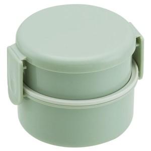 ふるさと納税 お弁当箱 2段 500ml レンジ対応 丸型 バイオマス ONWR1B セピア カラー グリーン 奈良県奈良市 skt104 スケーター 668395 奈良県奈良市