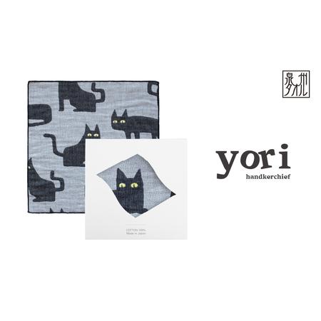 ふるさと納税 yoriハンカチ単品ハンカチギフト(ネコ) 大阪府泉佐野市