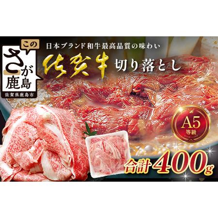 ふるさと納税 [訳あり]佐賀牛 切り落とし 400g 牛肉 ブランド牛 切り落とし肉 訳アリ B-902 佐賀県鹿島市