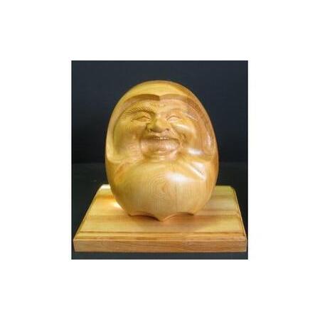 ふるさと納税 【数量限定】飛騨一位一刀彫 福だるま（大） | 伝統工芸品 いちい イチイ 一位一刀彫 一位一刀 一刀彫 工芸品 縁起物 品 置物 木彫.. 岐阜県高山市_1