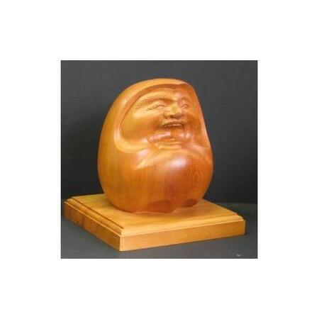 ふるさと納税 【数量限定】飛騨一位一刀彫 福だるま（大） | 伝統工芸品 いちい イチイ 一位一刀彫 一位一刀 一刀彫 工芸品 縁起物 品 置物 木彫.. 岐阜県高山市_2