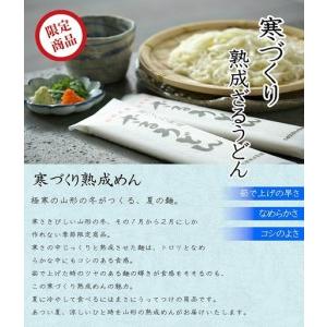 ふるさと納税 スピード配送！【期間限定】寒づくり 熟成 ざるうどん (乾麺)  100人前（200g×50束）【2026年3月頃から9月頃発送予定】　04.. 山形県寒河江市_1