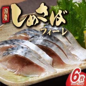 ふるさと納税 しめさば フィーレ 6枚 さば 千葉県銚子市