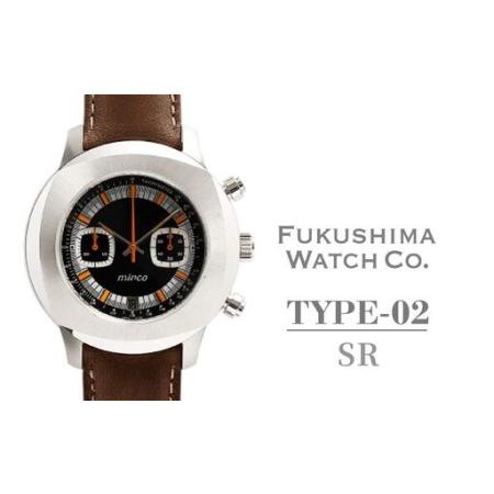ふるさと納税 自動巻き腕時計 TYPE-02 SR | 自動巻き 機械式 腕時計 42mm 日本製ムーブメント クロノグラフ 国産 時計 株式会社Fukushima Watc.. 福島県南相馬市