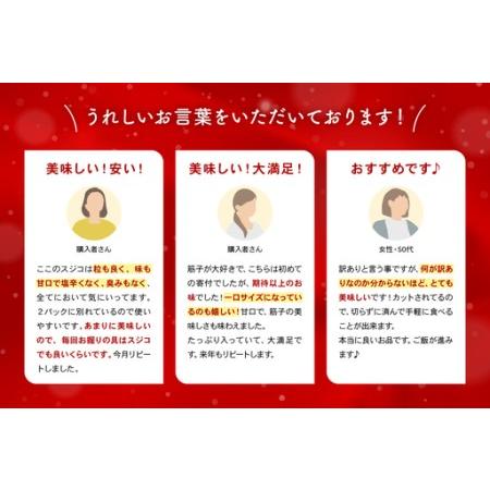ふるさと納税 【 かずのこの日 感謝価格 】 訳あり 紅鮭 筋子 醤油漬 500g  ( 250g × 2個入 ） すじこ いくら 北海道留萌市の画像
