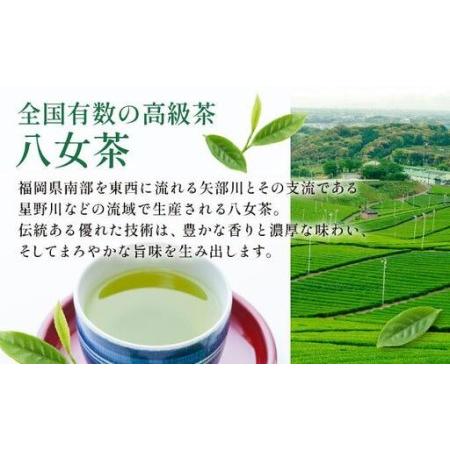 ふるさと納税 ＜定期便・全12回＞豊かな香りとまろやかな旨味 八女茶(煎茶) 1kgセット（100ｇ×10袋） 福岡県那珂川市の画像