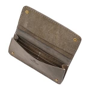 ふるさと納税 豊岡財布 haaki Leather ロングウォレット HLW305 / グリージオ / 長財布 薄型 財布 サイフ ブランド 小銭入れなし 牛皮革 プエブ.. 兵庫県豊岡市の画像