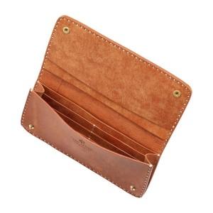 ふるさと納税 豊岡財布 haaki Leather ロングウォレット HLW305 / コニャック / 長財布 薄型 財布 サイフ ブランド 小銭入れなし 牛皮革 プエブ.. 兵庫県豊岡市の画像