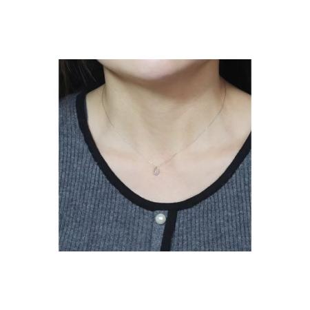 ふるさと納税 プラチナ 0.10ct しずく一粒ダイヤモンドペンダント 山梨県 甲斐市 BQ-219 山梨県甲斐市の画像