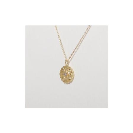 ふるさと納税 K18 0.01ct フラワーダイヤモンドペンダント 山梨県 甲斐市 BQ-223 山梨県甲斐市の画像