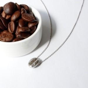 ふるさと納税 [nico]コーヒー豆ネックレス (カラー:シルバー)_0254-001-T07-2 東京都台東区