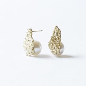 ふるさと納税 [nico]ライチの皮ピアス (カラー:ゴールド) [イヤリング変更可]_0254-002-T07-1 東京都台東区