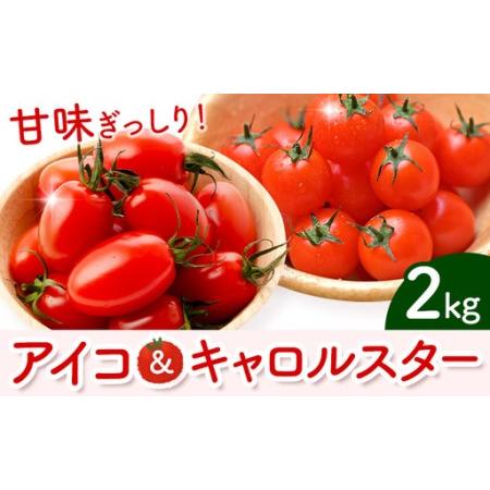 ふるさと納税 ミニトマト アイコ&キャロルスター 約2kg ますだふぁーむ[7月上旬-11月末頃出荷]熊本県 南阿蘇村 アイコトマト キャロルスタ.. 熊本県南阿蘇村