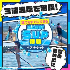 ふるさと納税 誰でもすぐにできる海上散歩！SUP体験（ペア） M133-002 SUP サップ パドルボード マリンスポーツ 神奈川県三浦市_1
