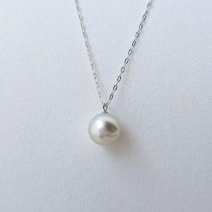 ふるさと納税 真珠 ペンダント 8.5mm Pt850 約40cm グレー パール アクセサリー ジュエリー ファッション 冠婚葬祭 慶事 誕生日 結婚式 記念日 .. 三重県志摩市