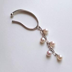 ふるさと納税 真珠 イヤーカフ 4.0〜4.4mm SV シルバー Silver イヤーカフ ベビー パール アクセサリー ジュエリー ファッション 国産 あこや 冠.. 三重県志摩市