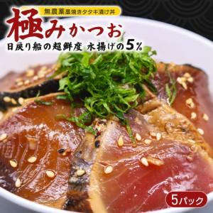 ふるさと納税 極みかつお タタキ 漬け丼 5パック 高知県南国市