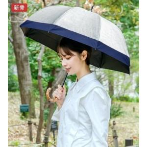 ふるさと納税 ロサブラン[日傘]ショート コンビ ダンガリー[50cm][ダンガリーグレー×ネイビー] 兵庫県芦屋市