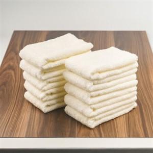 ふるさと納税 泉州タオル[日本製]ホテルスタイル フェイスタオル オフホワイト10枚セット[1724553] 大阪府和泉市
