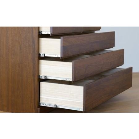ふるさと納税 LECCE レッチェ 105 ハイチェスト ウォルナット 【 10年言いはなつ 】 生まれながら木 納める 引き出し 純一無雑材 調度品 納める調度品 室内装飾 オシャレ シ.. 福岡県筑後市