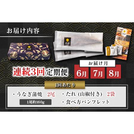 ふるさと納税 うなぎ 蒲焼 定期便 ＜計3回＞ 鰻 2尾 （計960g） 国産 ウナギ 3か月 連続 人気 ギフト 贈答品 おすすめ 小分け 宮崎県 高鍋町 名.. 宮崎県高鍋町_4
