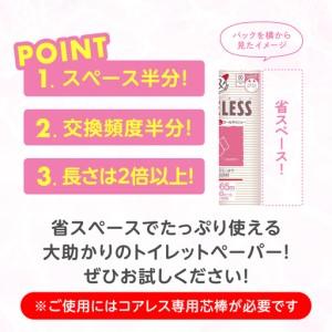 ふるさと納税 【隔月配送 全3回定期便】【細穴タイプ】トイレットペーパー ダブル 長巻き 65m 6ロール×8パック エコ コアレス 《豊前市》【.. 福岡県豊前市_2