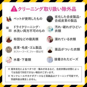 ふるさと納税 衣類の宅配クリーニング 保管なし スタンダードコース 20点詰め放題 【クリーニング ハンガー仕上げ ダウン ワンピース シミ抜き.. 新潟県糸魚川市の画像