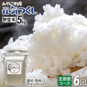 ふるさと納税 米 定期便 令和8年産 無洗米 元気つくし 5kg 6回 米 福岡県みやこ町