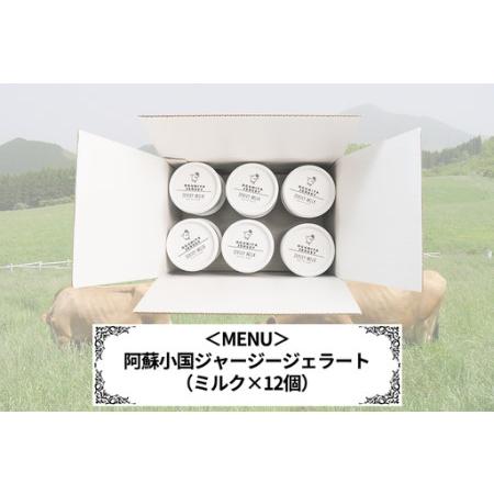 ふるさと納税 【OGUNIYA JERJEY】阿蘇小国ジャージージェラート ミルク 12個 ゴールデンミルク 牧場しぼり 山吹色のジャージー牛乳使用 お取り寄.. 熊本県小国町_1
